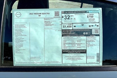 2027 Nissan Sentra SR