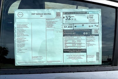 2027 Nissan Sentra SR