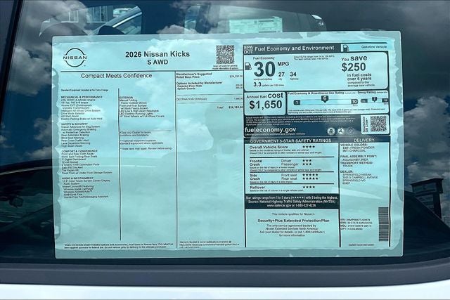 2026 Nissan Kicks S