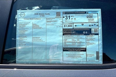2026 Nissan Kicks S