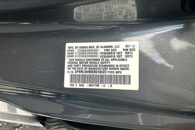 2014 Honda Odyssey Touring