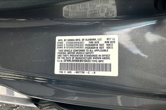 2014 Honda Odyssey Touring