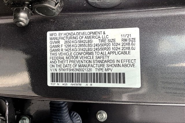 2022 Honda Pilot Touring 7 Passenger