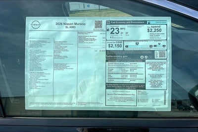 2026 Nissan Murano SL