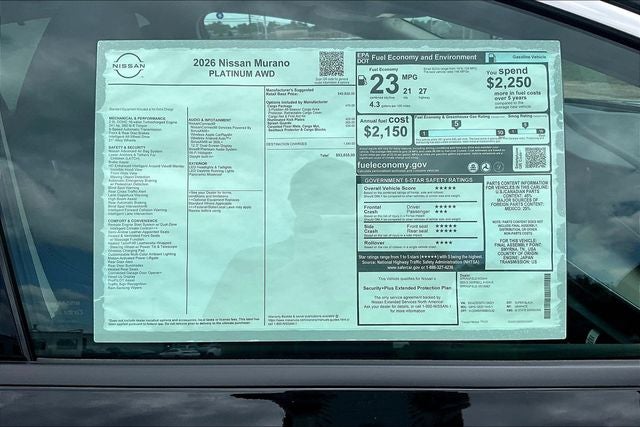 2026 Nissan Murano Platinum