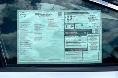 2026 Nissan Murano Platinum