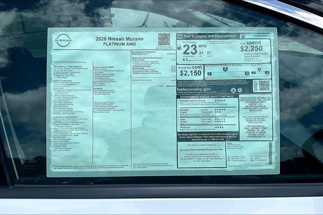 2026 Nissan Murano Platinum