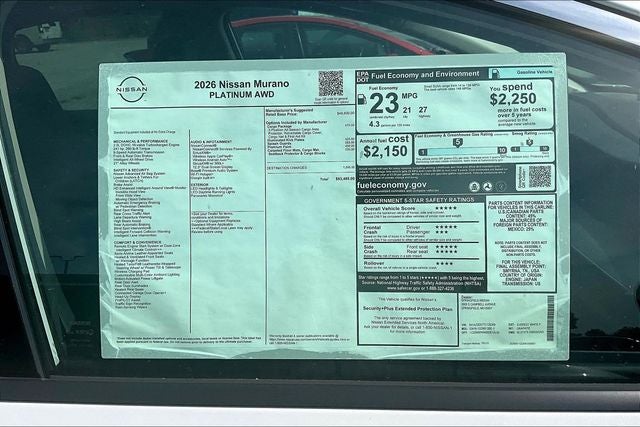 2026 Nissan Murano Platinum