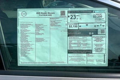 2026 Nissan Murano Platinum