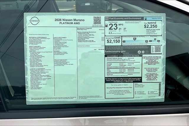 2026 Nissan Murano Platinum