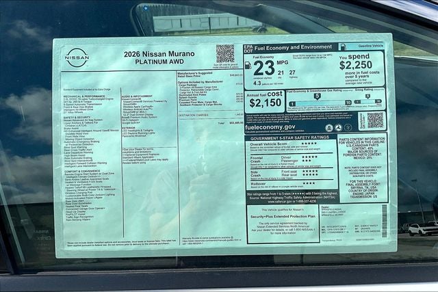 2026 Nissan Murano Platinum