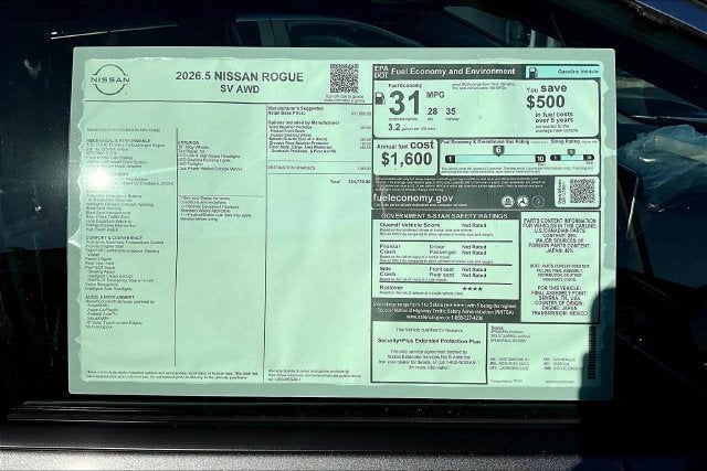 2026 Nissan Rogue SV
