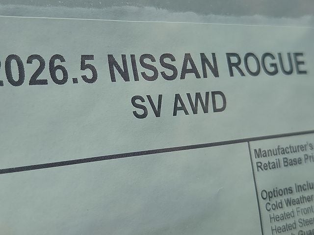 2026 Nissan Rogue SV