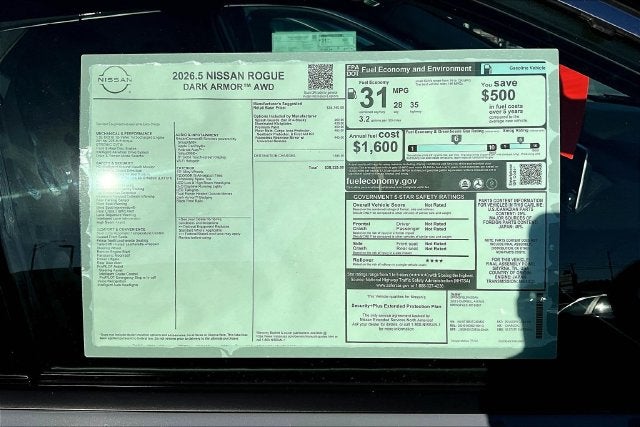 2026 Nissan Rogue Dark Armor