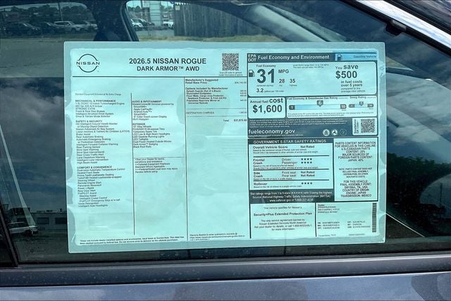 2026 Nissan Rogue Dark Armor