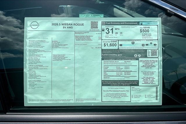 2026 Nissan Rogue SV
