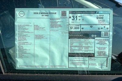 2026 Nissan Rogue SV