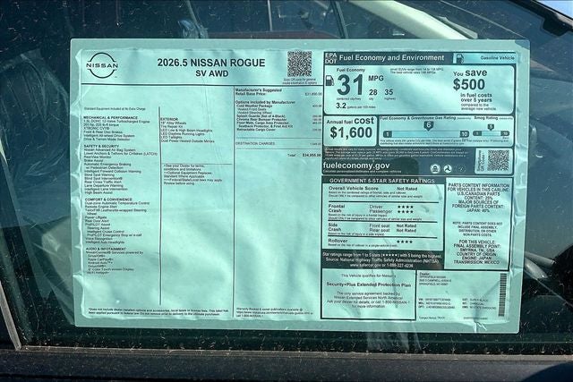 2026 Nissan Rogue SV