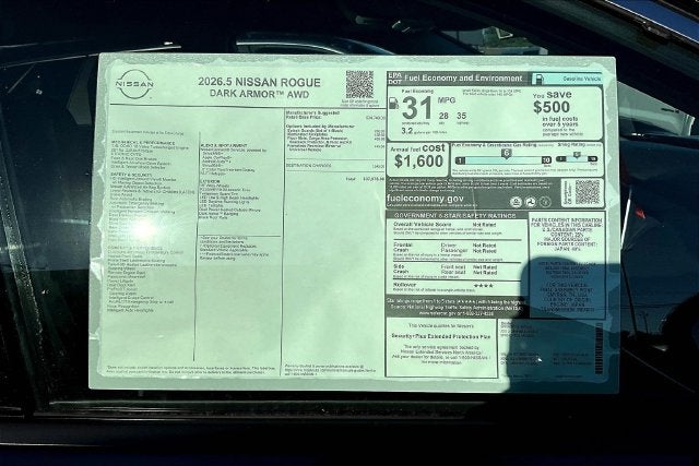 2026 Nissan Rogue Dark Armor