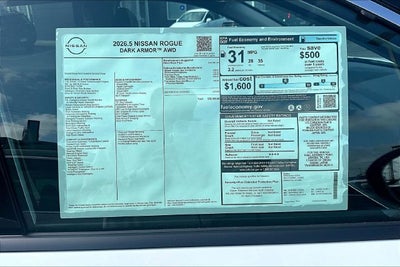 2026 Nissan Rogue Dark Armor