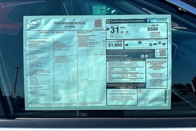 2026 Nissan Rogue SV