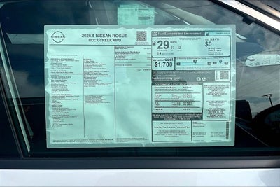 2026 Nissan Rogue Rock Creek