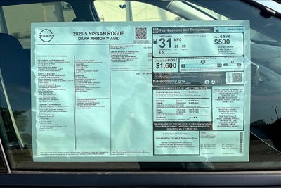 2026 Nissan Rogue Dark Armor