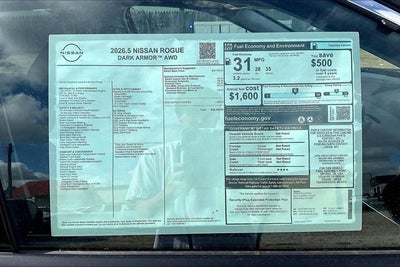 2026 Nissan Rogue Dark Armor