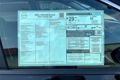 2026 Nissan Rogue Rock Creek