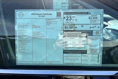 2026 Nissan Pathfinder SV