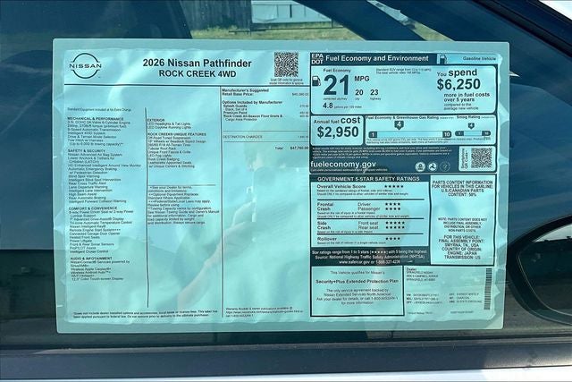 2026 Nissan Pathfinder Rock Creek