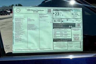 2026 Nissan Pathfinder SV