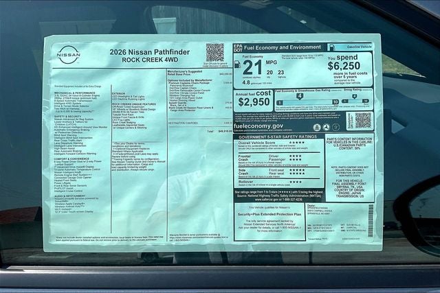 2026 Nissan Pathfinder Rock Creek