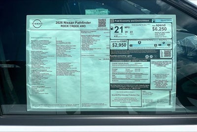 2026 Nissan Pathfinder Rock Creek