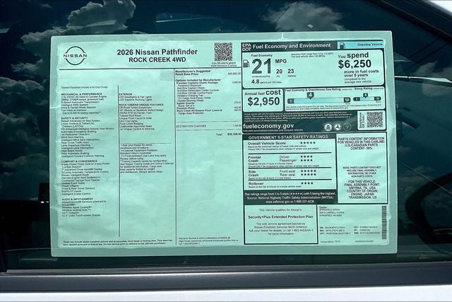 2026 Nissan Pathfinder Rock Creek