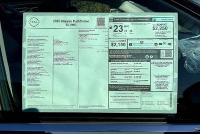 2026 Nissan Pathfinder SL