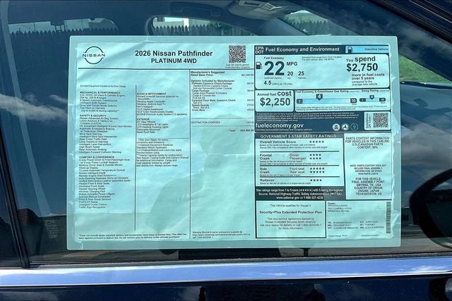 2026 Nissan Pathfinder Platinum