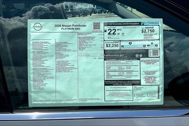 2026 Nissan Pathfinder Platinum