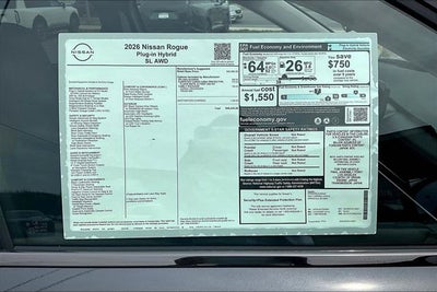 2026 Nissan Rogue Plug-In Hybrid SL