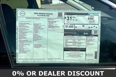 2026 Nissan Rogue Platinum