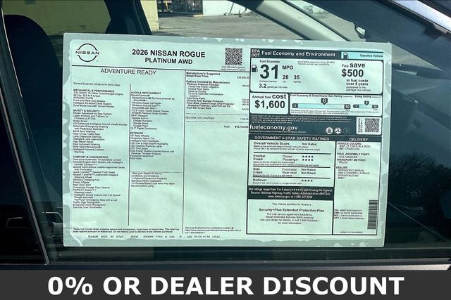 2026 Nissan Rogue Platinum