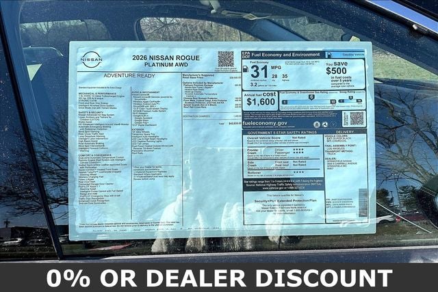 2026 Nissan Rogue Platinum