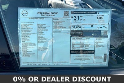 2026 Nissan Rogue Platinum