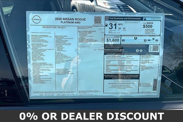 2026 Nissan Rogue Platinum