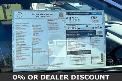 2026 Nissan Rogue Platinum