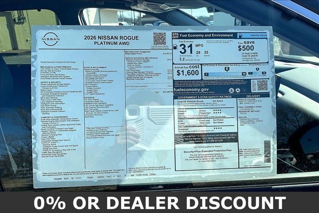 2026 Nissan Rogue Platinum