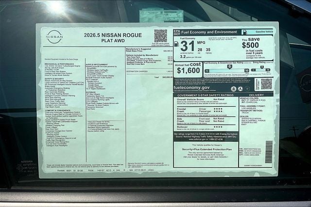 2026 Nissan Rogue Platinum